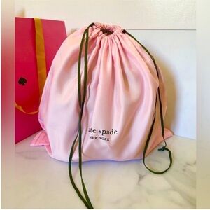 kate spade Pink Drawstring Bag Pink Dust Bag For Handbag